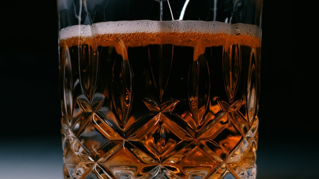 crystal imagery whiskey glass