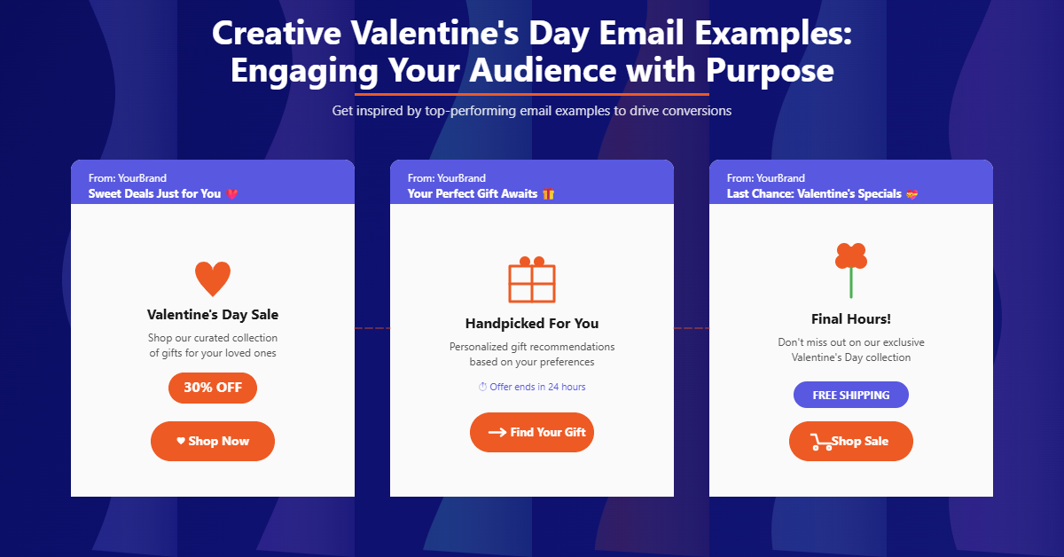 Valentine’s Day Email Examples