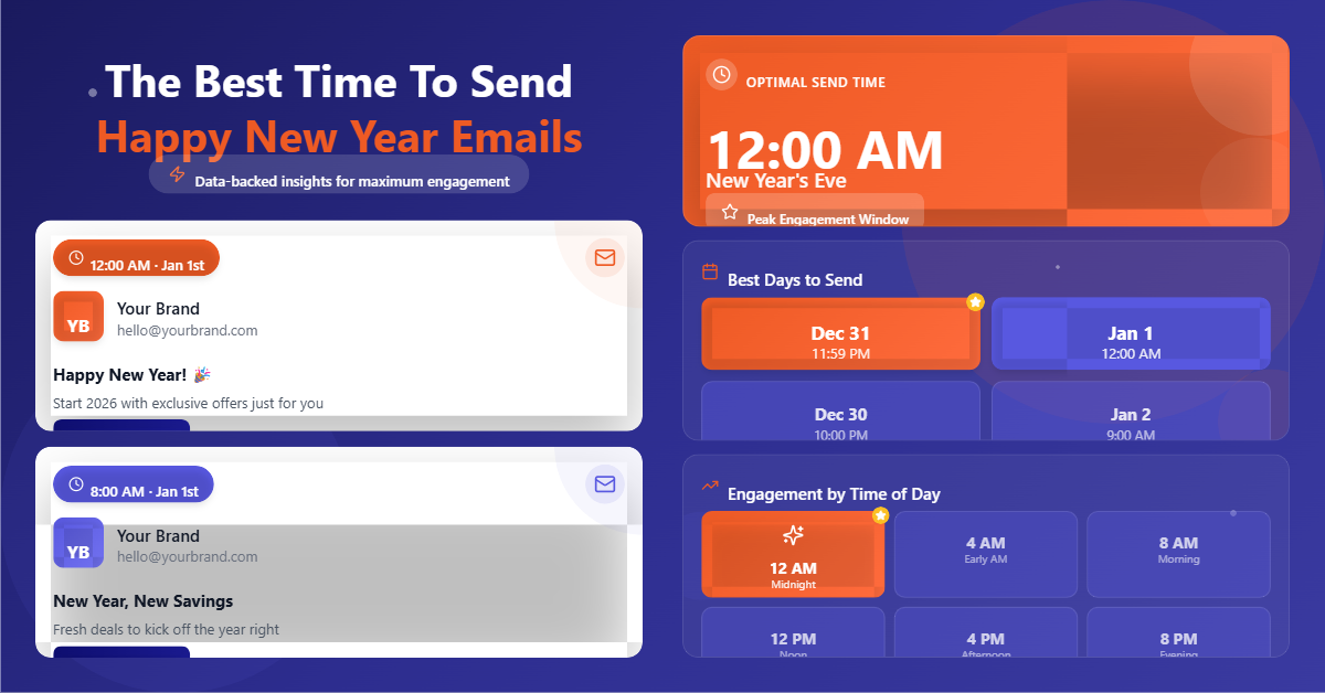 Best Time To Send Happy New Year Emails